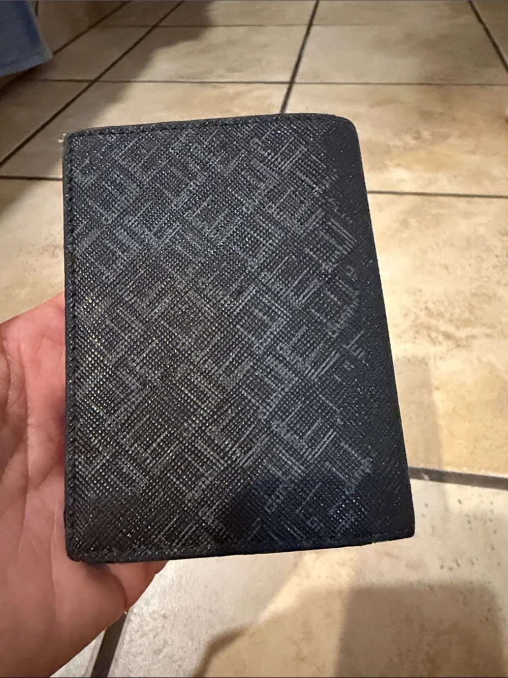 Dunhill Men's Black Textured Wallet